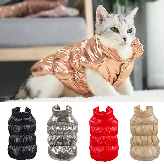 Waterproof Warm Cat Down Jacket for Small Cats Winter Pet Clothes Kedi Katten Coat Puppy Clothing Mascotas Costume disfraz gato