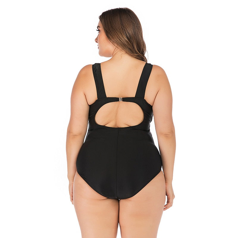 Large Size Swimsuit Two Pieces Swimwear Women Plus Big Breast